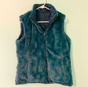 Free Country Reversible Vest Faux Fur Medium